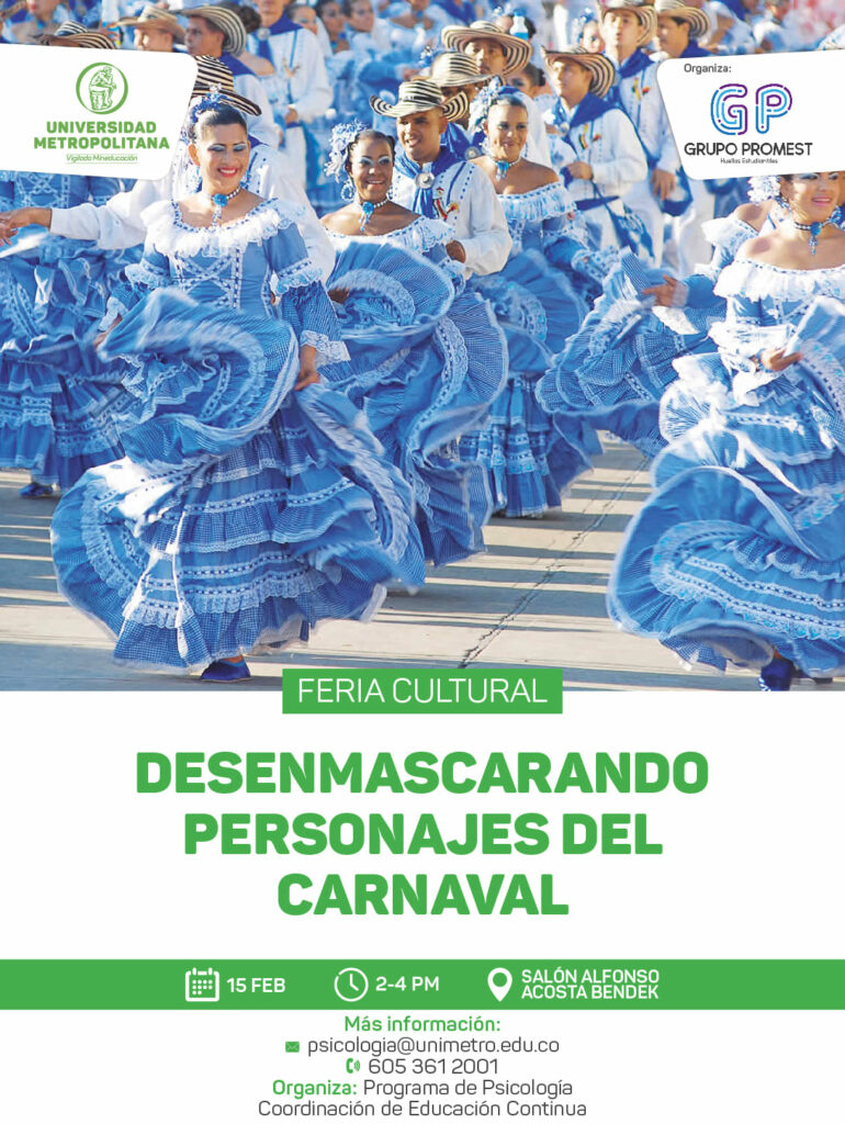 Feria Cultural: Desenmascarando personajes del Carnaval