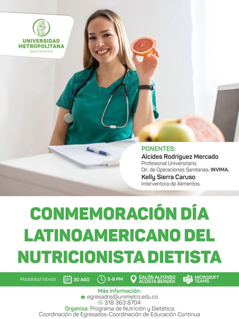Conmemoración Día Latinoamericano del Nutricionista Dietista.  Rotulado Nutricional y Economía circular en los servicios de alimentación